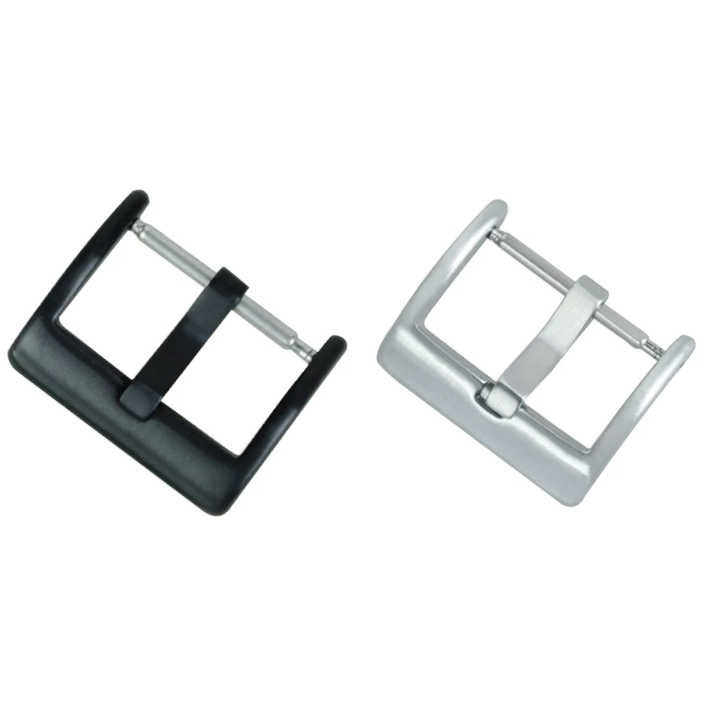 

2 Pcs Stainless Steel Buckle Watch Band Clasp Strap Parts Watchband Accessories