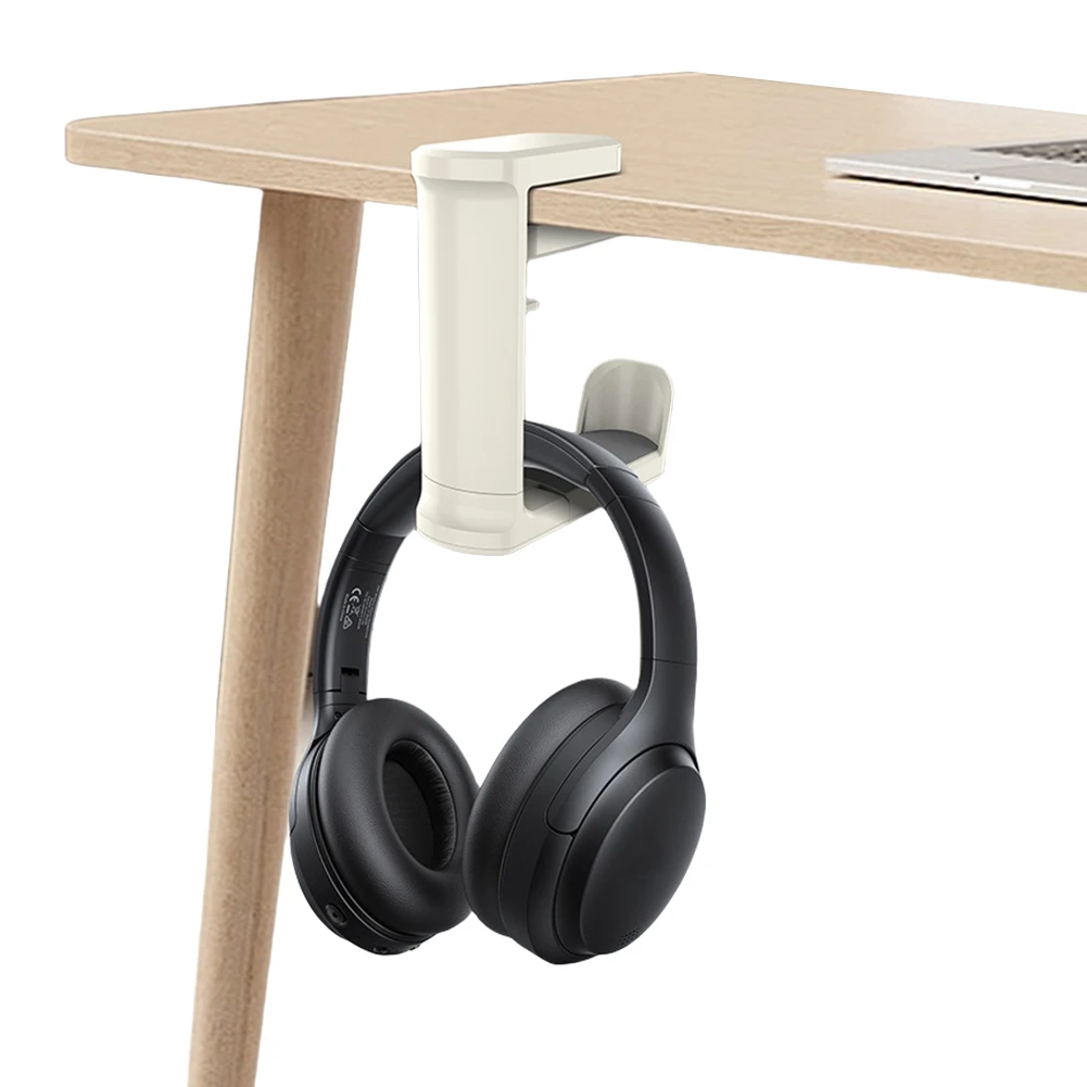 Uchwyt na zestaw słuchawkowy na biurko Bez wiercenia Pod stojakiem na słuchawki na biurko Obrotowy o 360° wieszak na zestaw słuchawkowy do gier Regulowany wieszak na biurko
