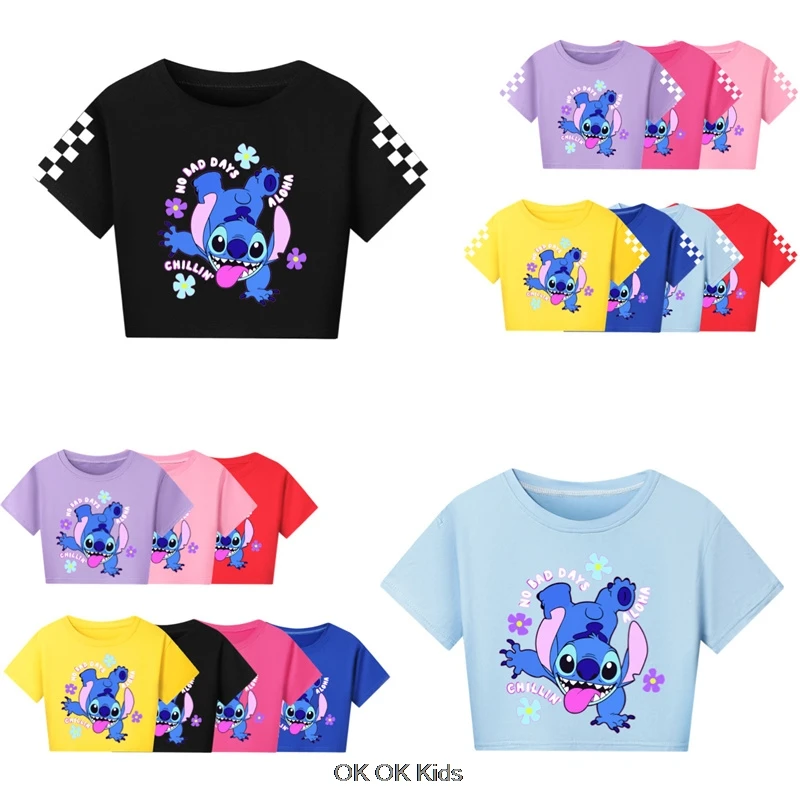 Lilo And Stitch New Summer Tshirt Kids 3D Printed T-Shirt for Boys Clothes Teen Girls Casual Streetwear Unisex Short Sleeves