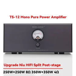 SUQIYA 250w Mono Split Power Amplifier High Power Toshiba Transistor Low Distortion Support RCA XLR Input Vu Meter HIFI
