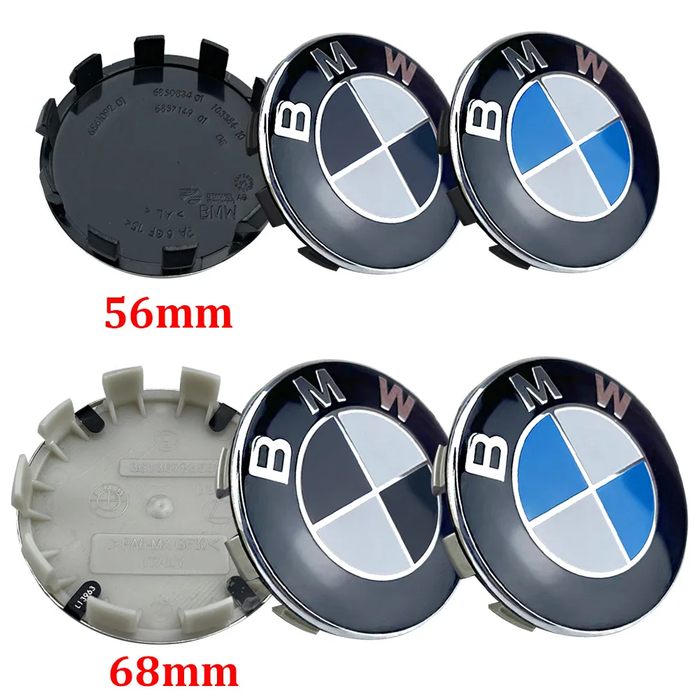 20Pcs 68MM 56MM Car Wheel Center Caps for BMW E90 E46 F10 F30 E87 F20 G20 E60 E39 E92 F11 F31 E61 F25 E36 X3 X5 Car Accessories