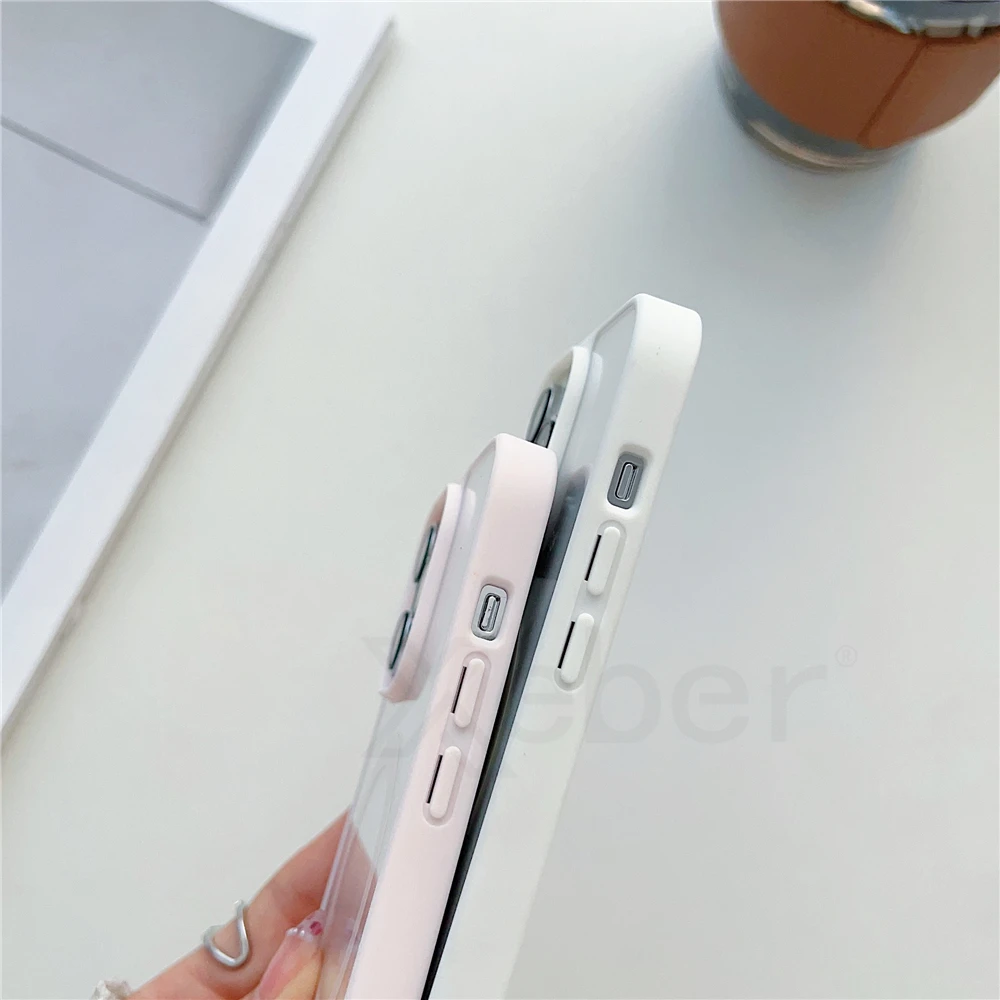 Crossbody Lanyard Strap For MagSafe Transparent Case For iPhone 16 15 Pro Max 14 13 Necklace Rope Magnetic Wireless Charge Cover