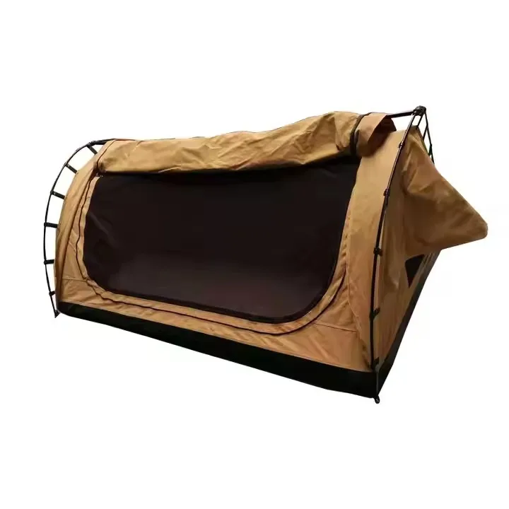 

Single Swag Camping Waterproof Canvas Swag Tent 1-2 Person Dome Portable Swag Tent