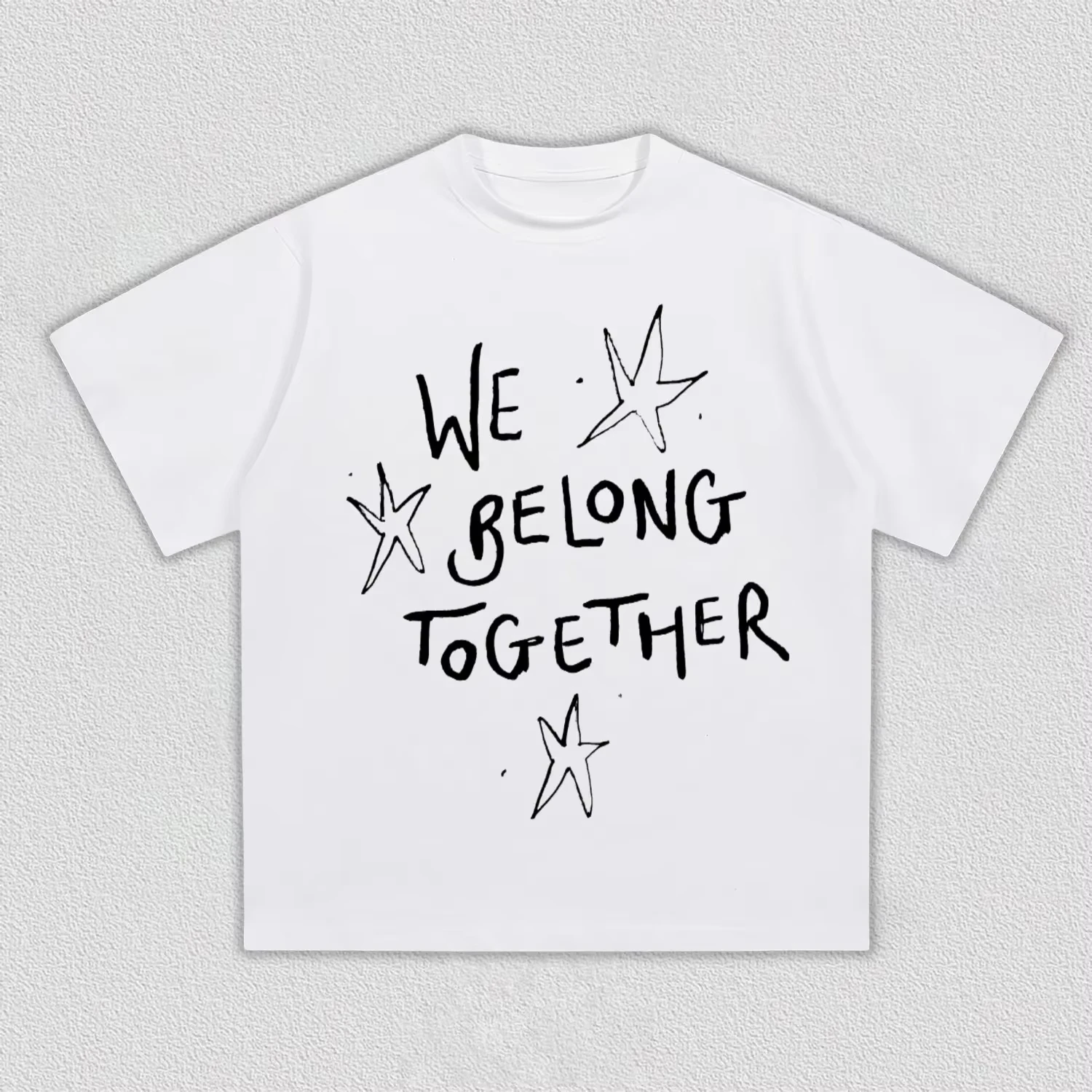 Harry Styles We Belong Together Print T Shirts Men Women Vintage Pop Star Streetwear Oversized Women And Men T-Shirt