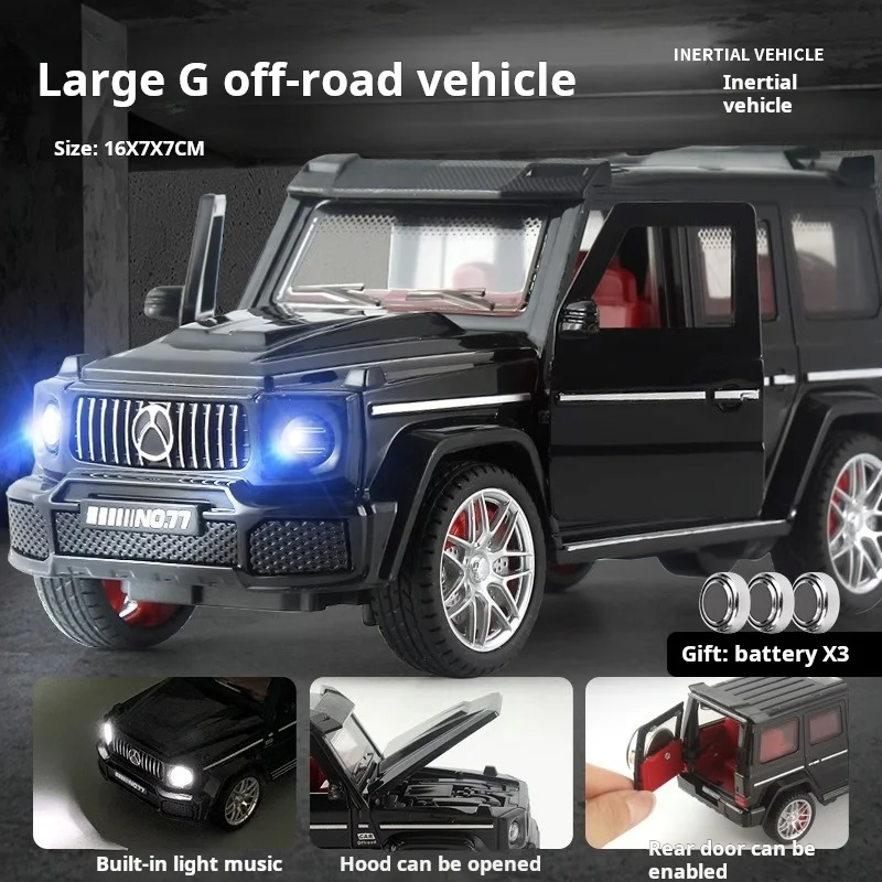 1:32 Simulation Plastic Car Toy Car Model Luminous Inertia Toy Die Casting Car Model Children Toy New Year Gift