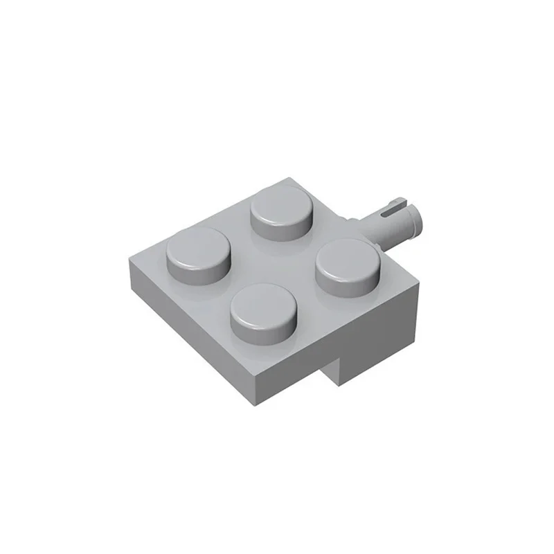 50 Stück MOC-Bausteine 4488 10313 Spezialplatte 2 x 2 mit Radhalter Kompatible Bausteine DIY Montage Kinderspielzeug – Detail 1