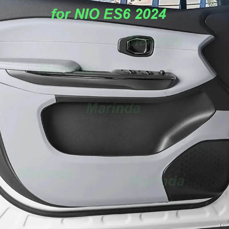 

Car Door Anti-kick Pads for NIO ES6 2024 Door Anti-kick Leather Sticker Protective Scratch-proof Cover Interior Accessories