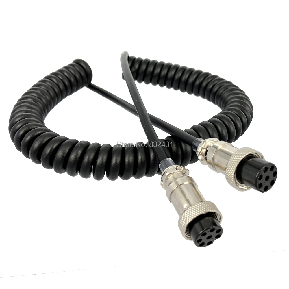 8 Pin Microphone Extension Cable For YAESU ICOM KENWOOD Walkie Talkie Accessories Female to Female