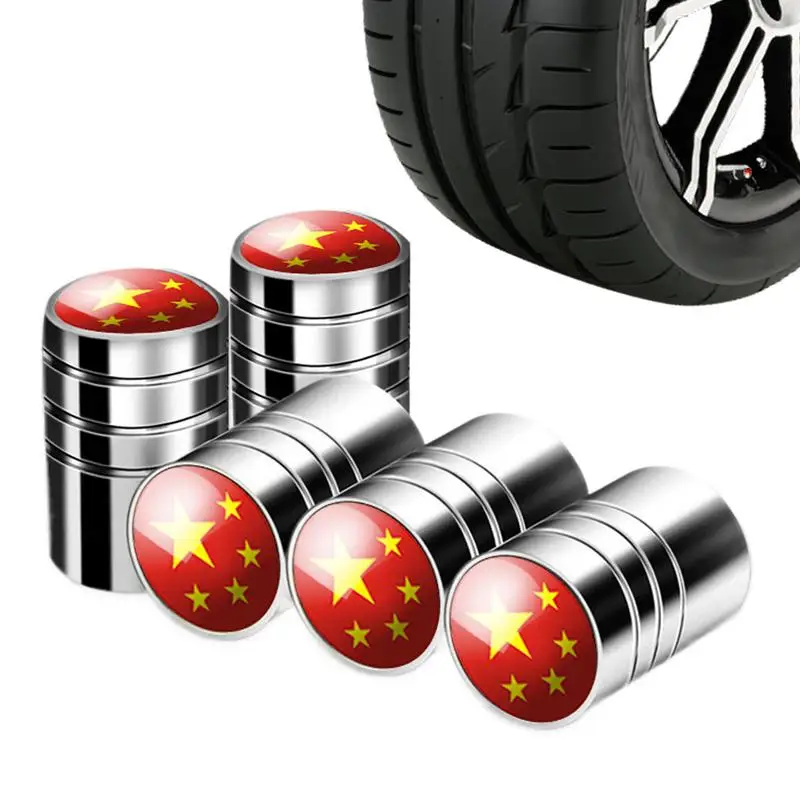 For Refer To Description  Tire Stem Caps 5Piece Metal Stem Caps Tire Valve Caps Dustproof Waterproof Motorcycle Accessories Stem