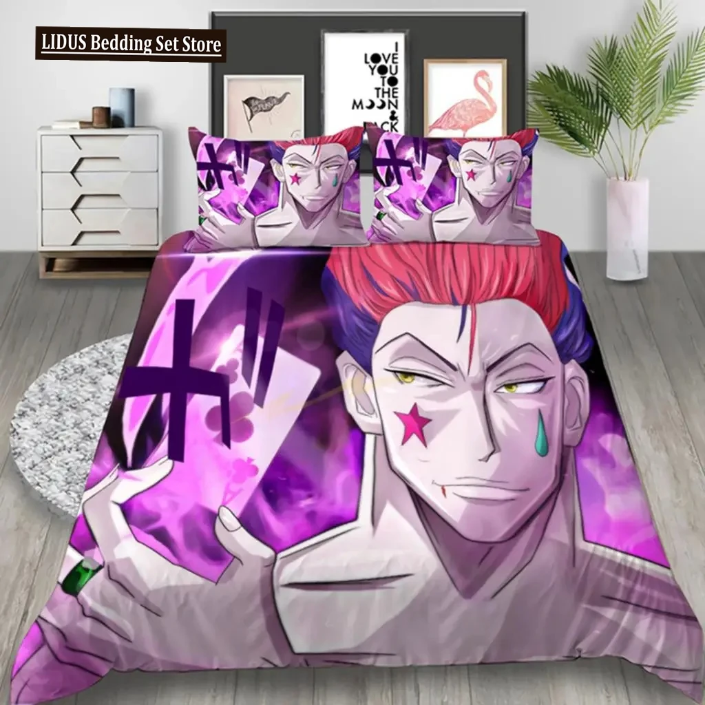 

Japan Anime Hunter Hunter 3D Printed Bedding Set Duvet Covers Pillowcases Comforter Bedding Set Bedclothes Bed Linen 05