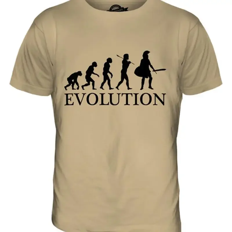 Camiseta para hombre SPARTA SPARTAN EVOLUTION OF MAN XS S M L XL 2XL
