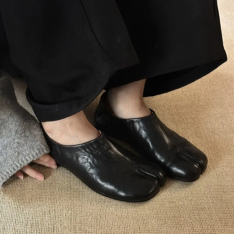 

Luxury Women's Shoes Japanese Style Genuine Leather Casual Shoes for Woman Exquisite Flat Shoe Designer Shoes Zapatos De Mujer