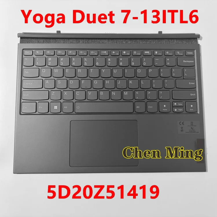 

Laptop tablet keyboard NEW for lenovo Yoga Duet 7-13ITL6 82MA Yoga Duet 7-13ITL6-LTE 82Q7 with backlight Grey US 5D20Z51419