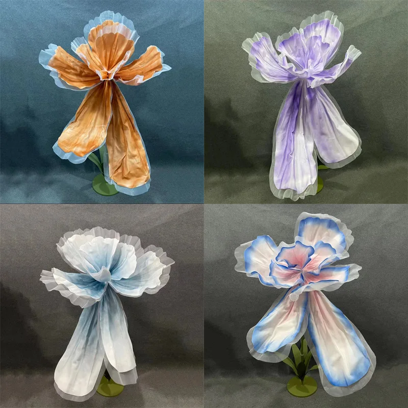 Wedding simulation foam paper flower, wedding background decoration, layout