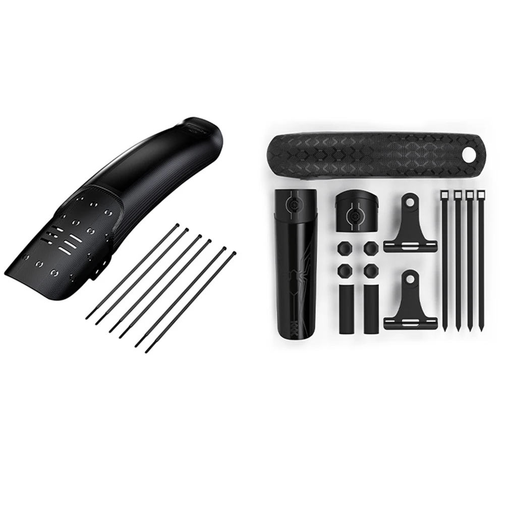 

Bike Mudguard Set Front and Rear for 26/27 5 Mountain Bikes Fits Tire Width 50 70mm with Brackets Spacers and Extension Plates