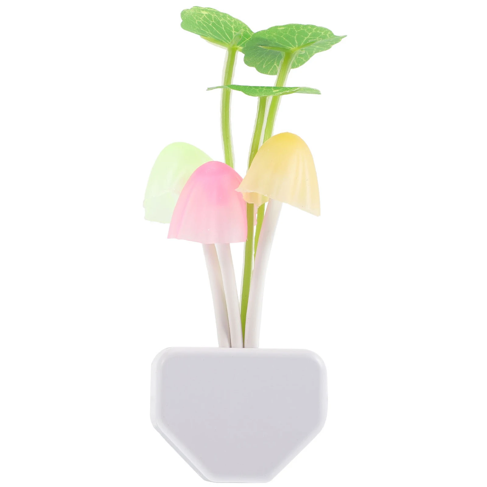 3 pezzi luce notturna occhio caldo fungo luce notturna cura non sfarfallio plug in lampada decorativa da parete camera da letto sensore LED