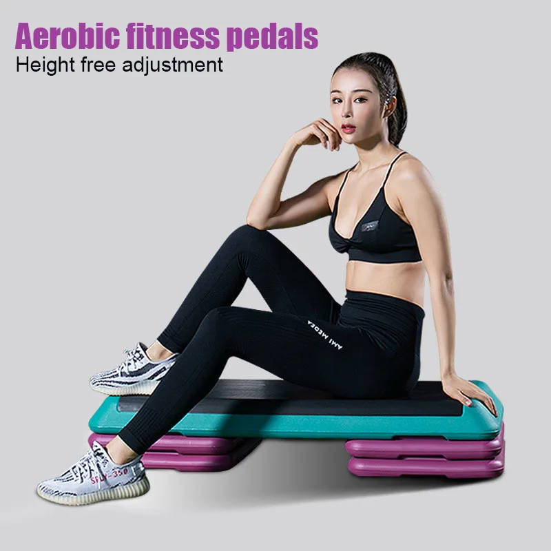 110cm Fitness Pedals, Gym, Household and Commercial Large Pedals, Covered With Leather Dumbbell Jump Exercise Pedals