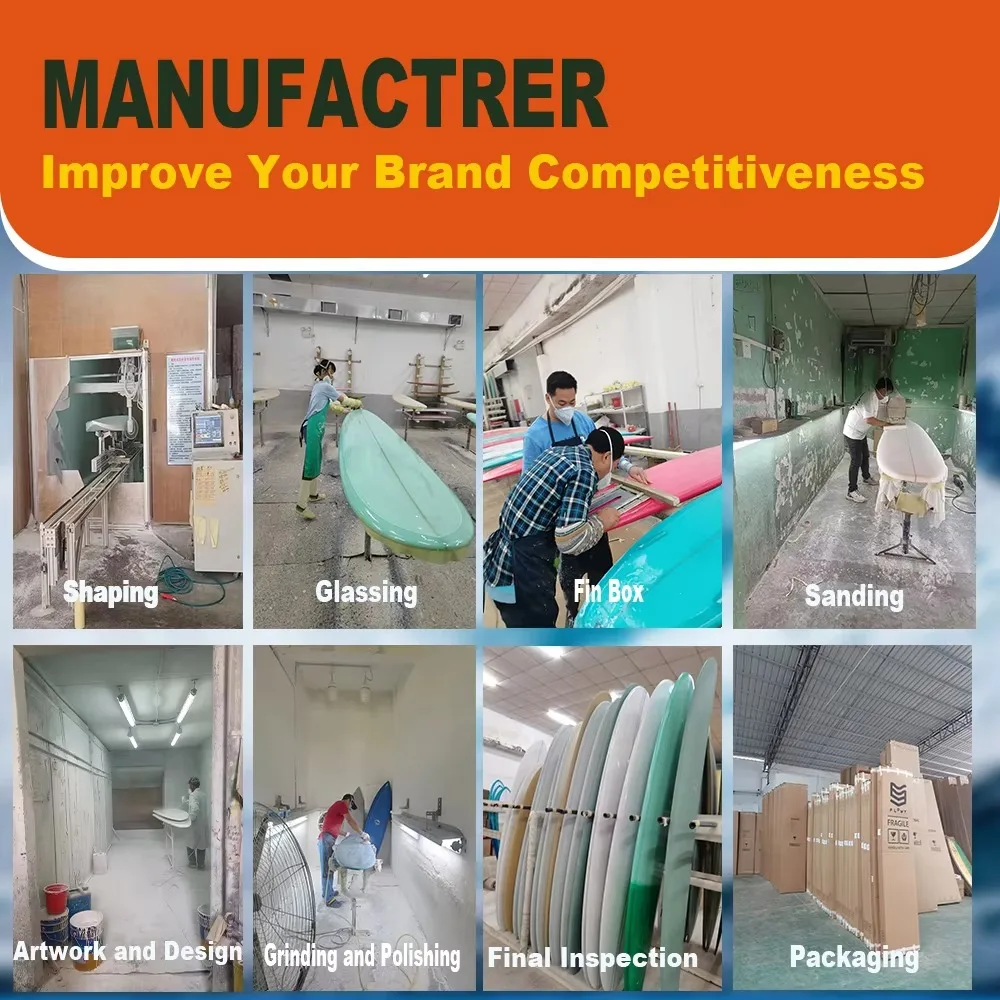 لوح إيبوكسي هيدروفويل من ألياف الكربون الشفافة، رفيق مغامرة لركوب الأمواج في مياه المحيط وركوب الأمواج وركوب الأمواج