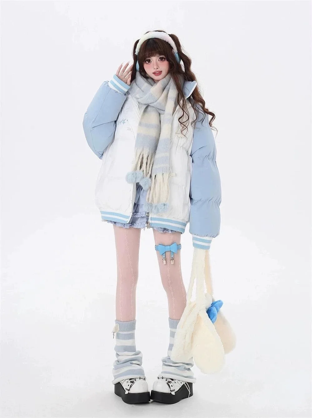 

Women's Thiened Cotton Jaet Autumn Winter Knot 3D Warm Bread Sle Coat Button Closure Sweet Sle Long Sve
