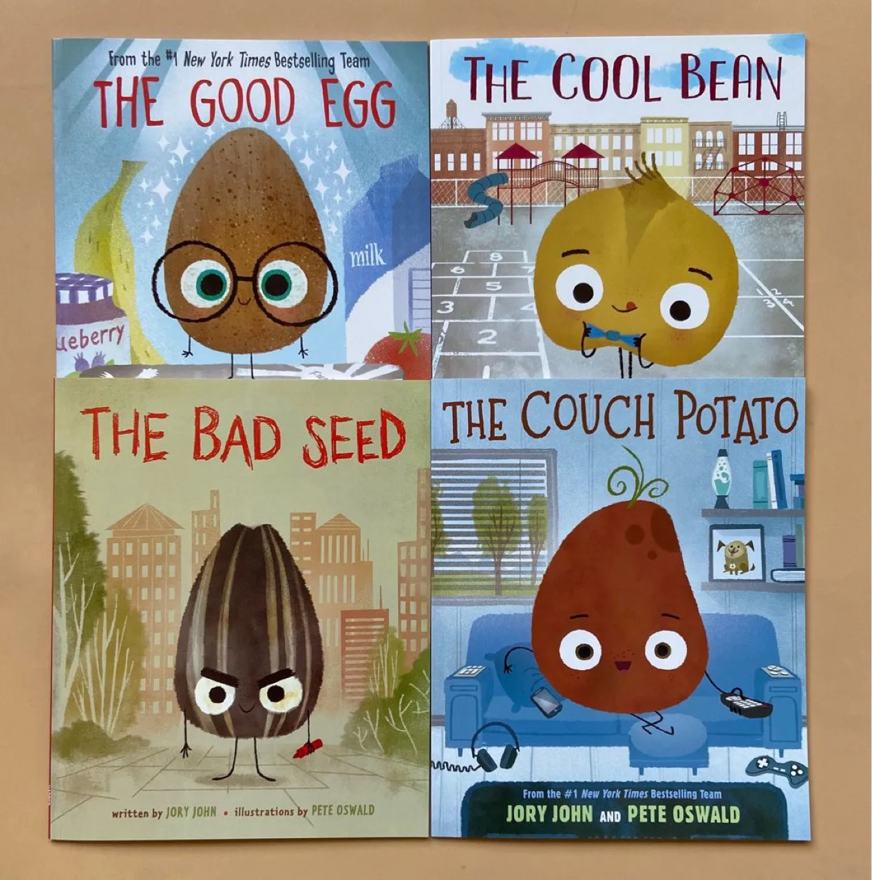 5PCS The Smart Cookie Bad Seed Good Egg Couch Potato Cool Bean English Picture Book Storybook Children Kids Reading Education