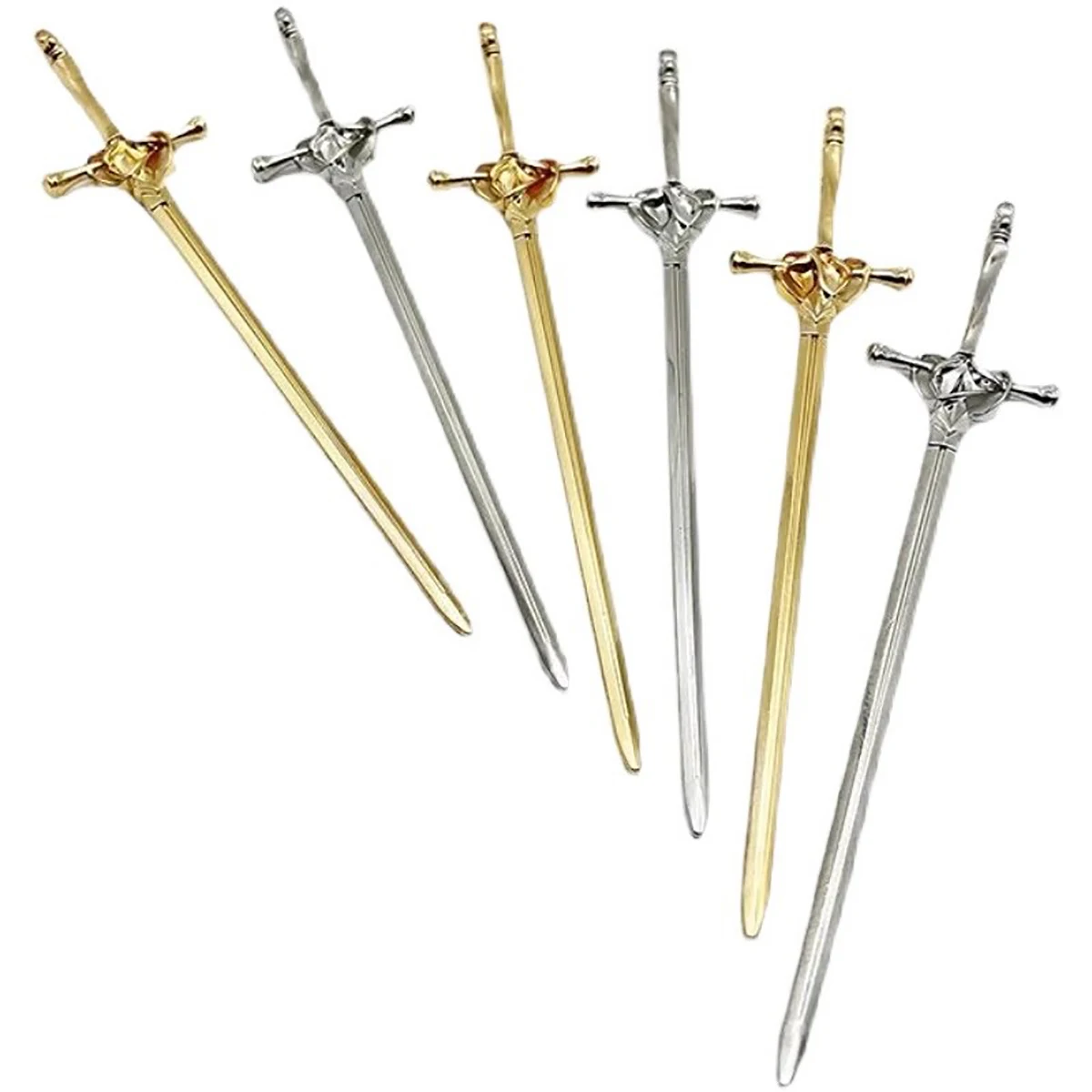 Épingle à cheveux épée en métal pour femmes, pince à cheveux créative, accessoire de Festival personnalisé, idée cadeau Unique