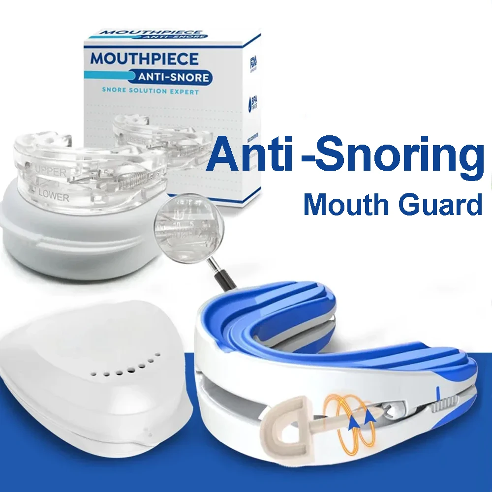 Mouthpiece Anti Snore Mouth Guard Silicone Anti Snoring Bruxism Sleeping Aid Apnea Guard Teeth Snoring Device Stop Snore Oral