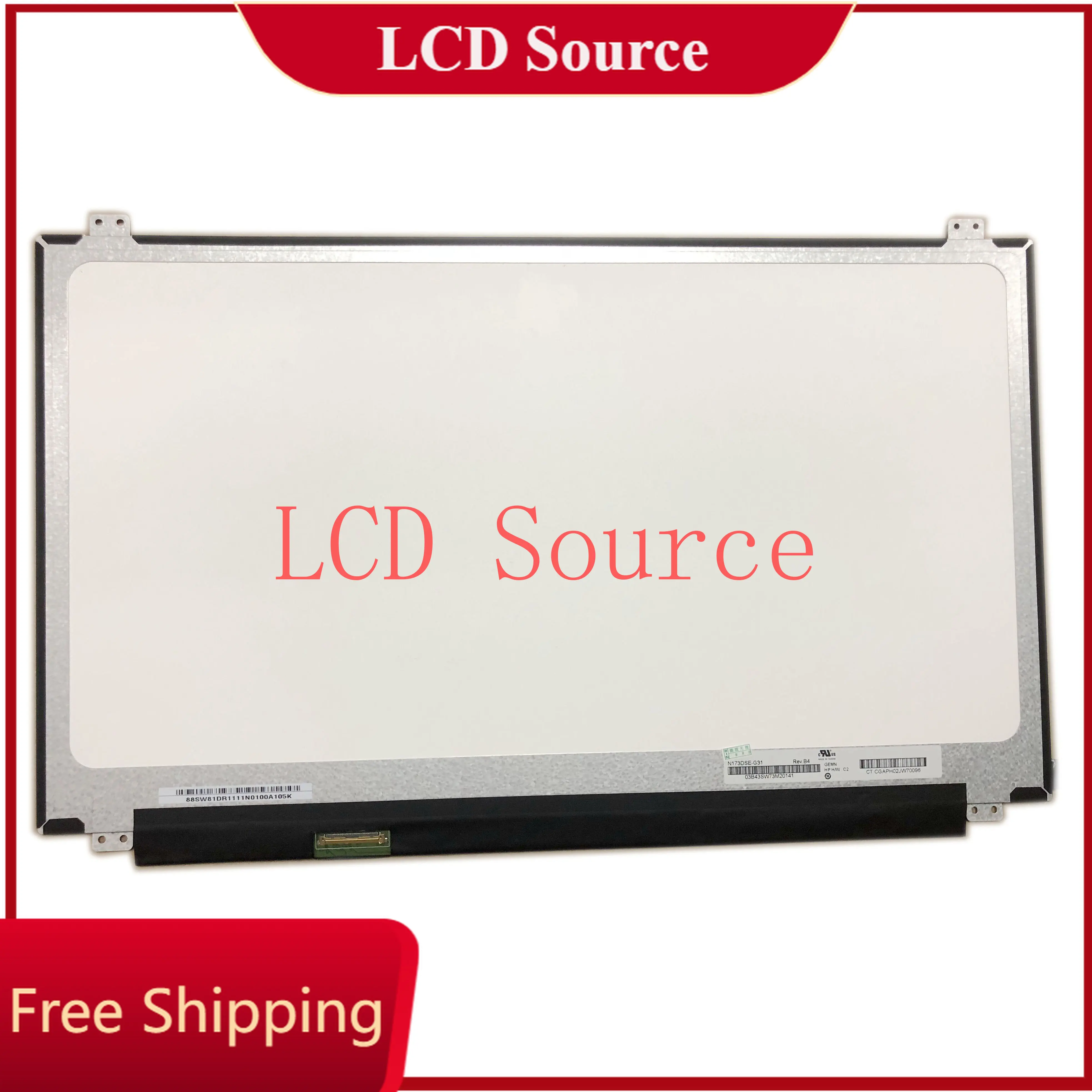 

N173DSE-G31 Rev.B4 4K 17.3" 3840X2160 UHD Display Panel eDP 40PIN Non-Touch LED LCD Screen