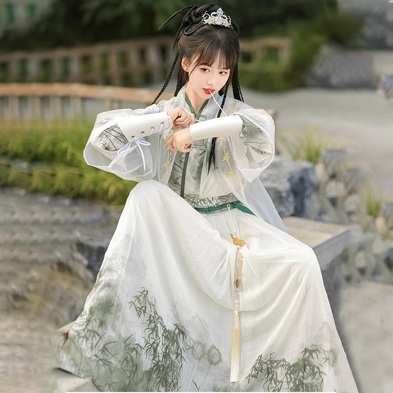 Chinese Traditional Style Wuxia Hanfu Women's Dresses Men Ancient Costume Swordsman Suit Cosplay China Online Store Bambo WATER