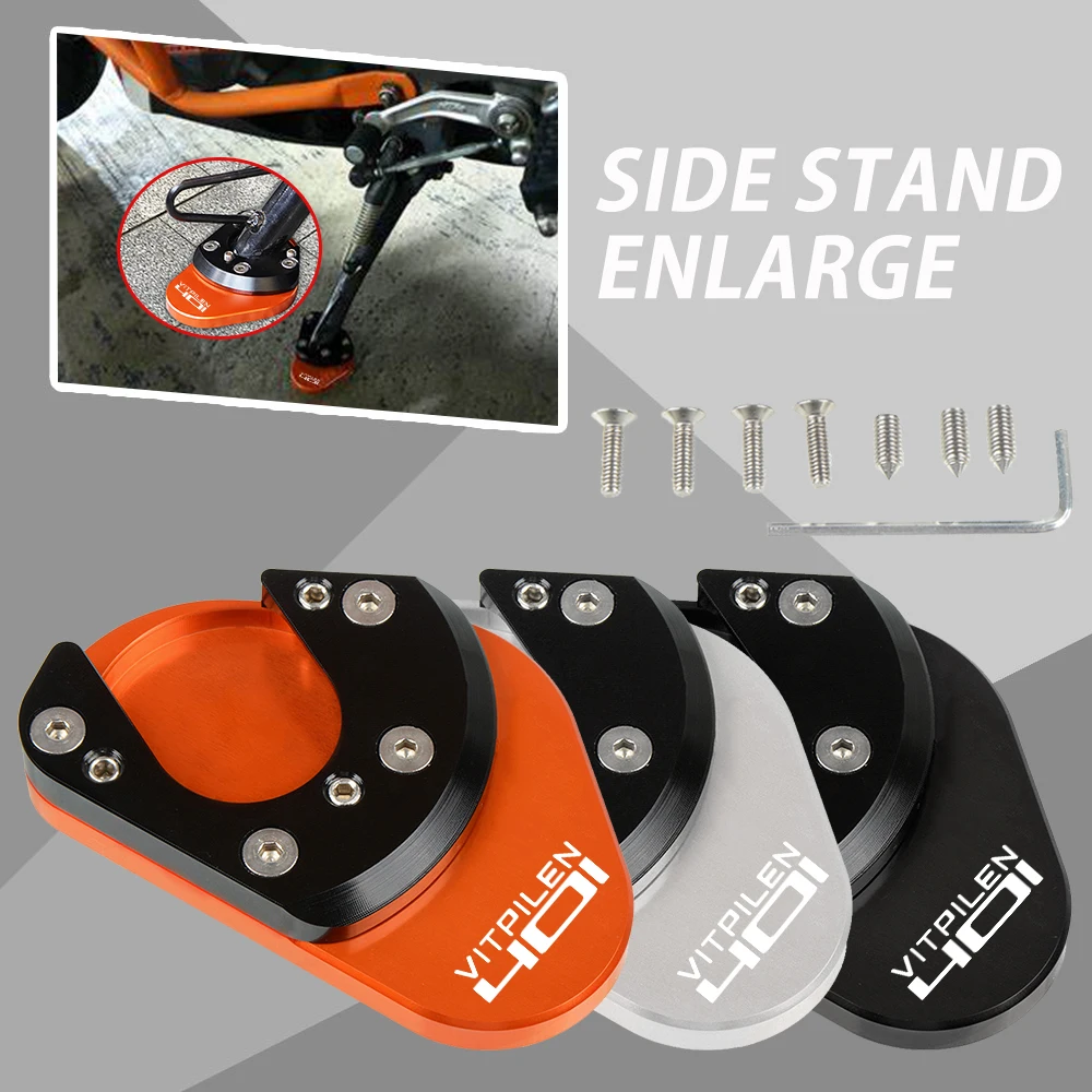 

For Husqvarna Vitpilen Svartpilen 401 2018 2019 2020 2021 2022 2023 Motorcycle Side Stand Enlarger Sidestand Kickstand Foot Pad