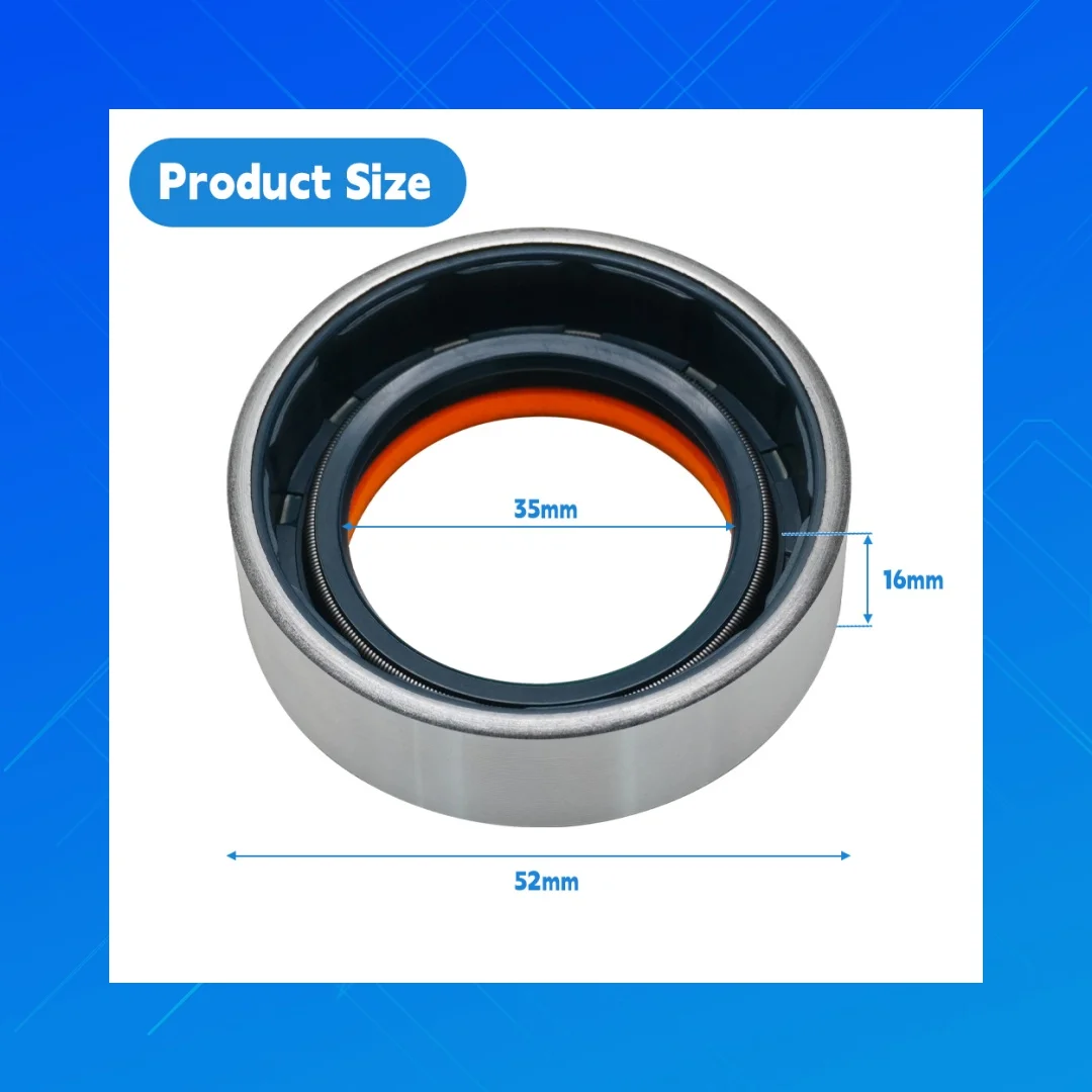 Agricultural Machinery Oil Seal Tractor Rotary Shaft 35x52x16mm COMBI NBR+AU High-Quality Seal Suitable for Corteco/12001882B