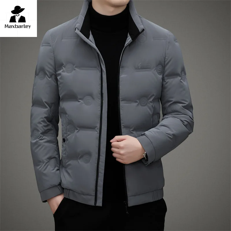 2024 New 95% White Duck Down Jacket Men's Winter Business Luxury stand collar Windproof Warm Coat high quality Short Down Jacket