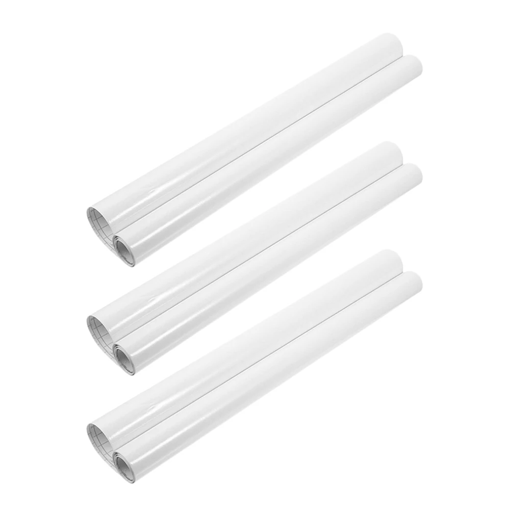 

3pcs Children's Wall Stickers 45x100cm White Dry Erase Soft Whiteboard Cute Desk Pad Erasable Drawing Board