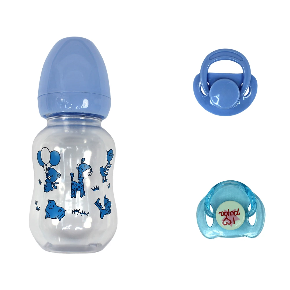 Accessori per bambole Reborn ciuccio magnetico biberon per bambini può contenere acqua Set di accessori reali include 2 ficifies, 1 bottiglia