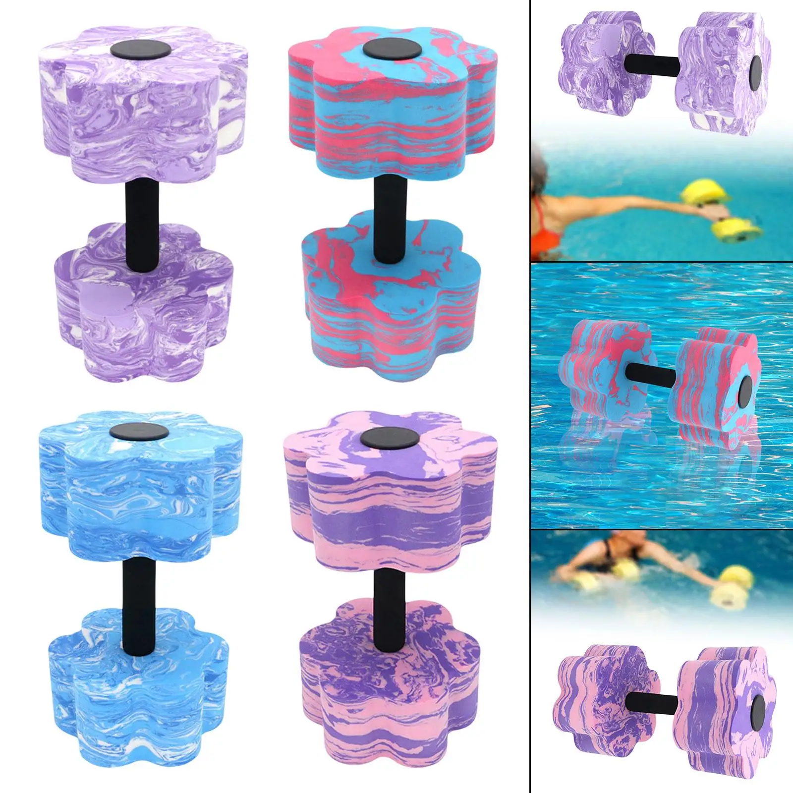 

Гантели для водных упражнений из ЭВА, водяная штанга, сопротивление бассейна, пенопласт, фитнес-инструмент для семейного использования