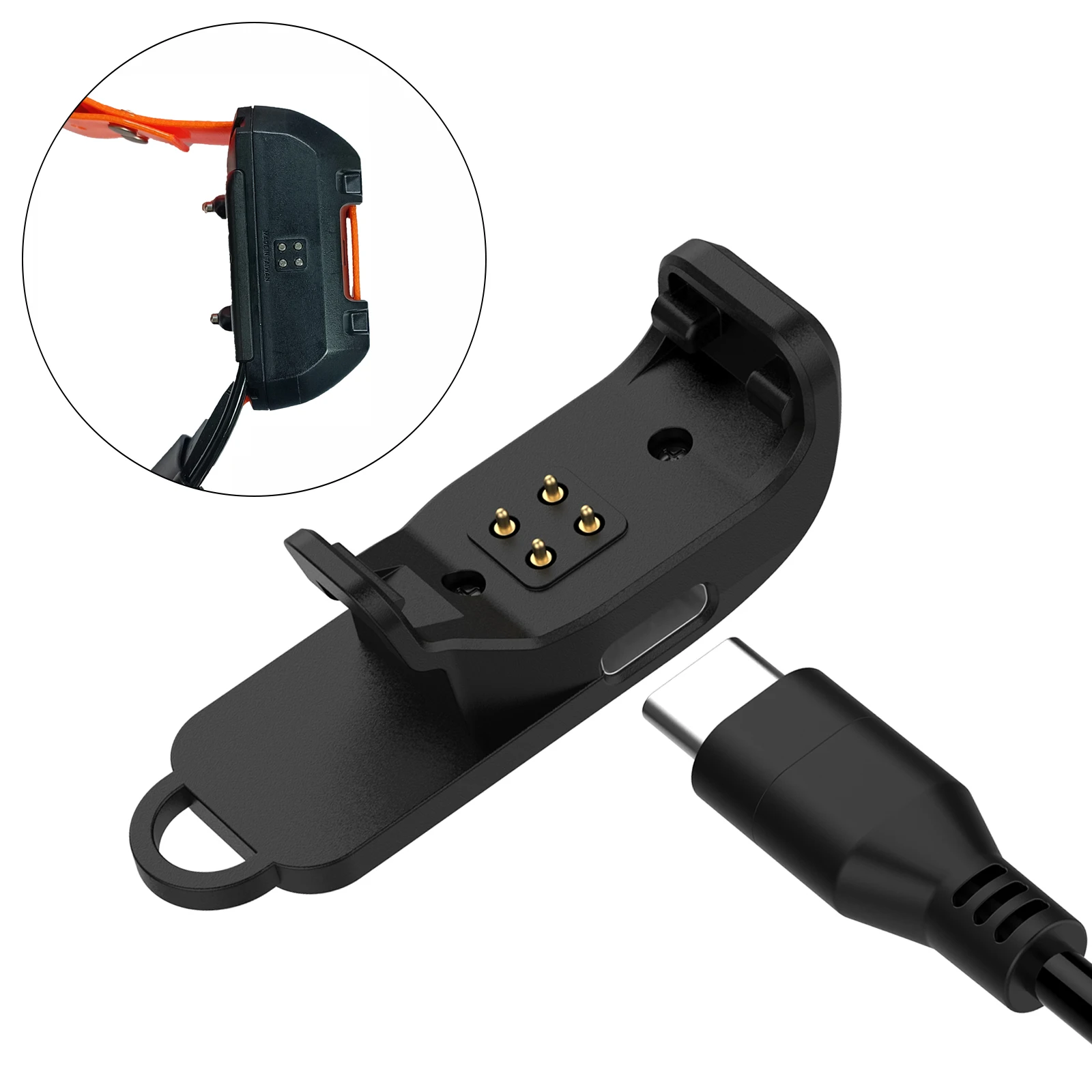 

Charger For Garmin TT25 T20 - Pet Dog Collar Power Adapter, Charging Clip, Supports USB-C Cable