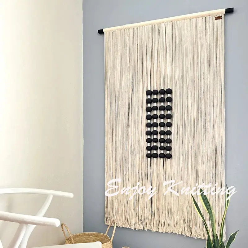 

Meter box covers wall hanging cloth fringed tapestry hand woven wall hanging pendant Bohemian Nordic background wall