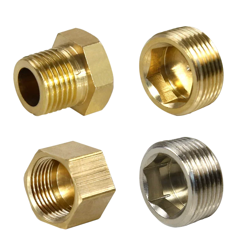 

Copper 1/8" 1/4" 3/8" 1/2" 3/4" 1" Male Thread/Female Thread Brass Pipe Hex Head End Cap Plug Fitting Coupler Connector Adapter