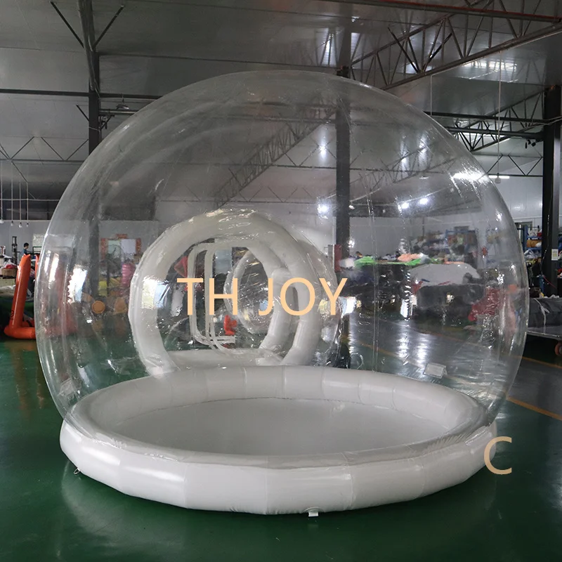 Outdoor Tunnel Clear Bubble Camping Tent Inflatable Bubble House dome tent for wedding party