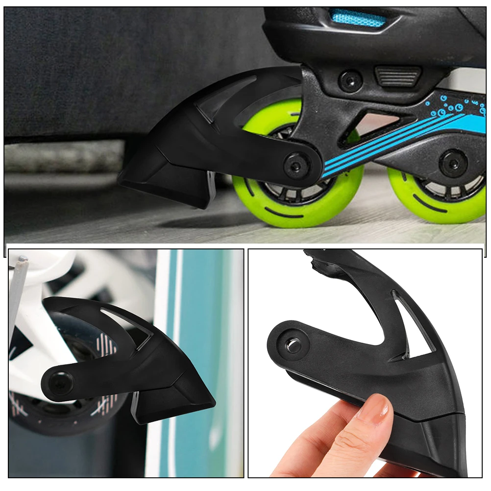 

Roller Skate Brake Accessories Black Pads Replacement Inline Skates Frame Supplies Sturdy Wear Resistant Easy Install