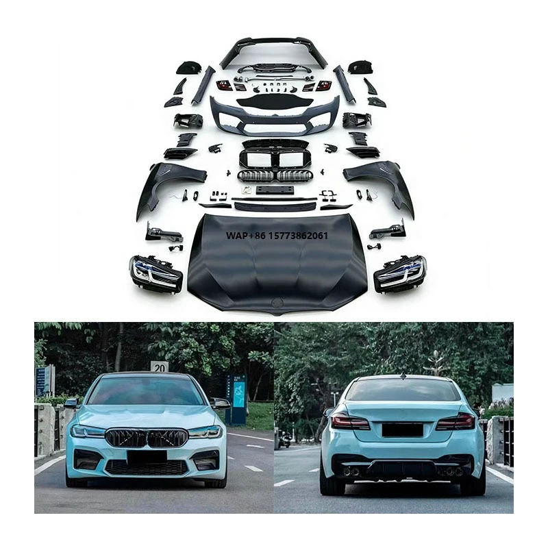 

Комплект обвеса M5 для BMW F10 (обновление до G30 LCI 2022), неоригинальные аксессуары с креплением на болтах