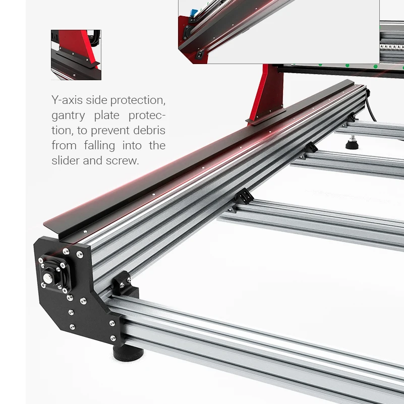 

BulkMan3D OXMAN 4-Axis CNC Router Machine Ball Screw Dual Linear Rails High-Speed Engraver for Wood Aluminum Metal Acrylic PCB