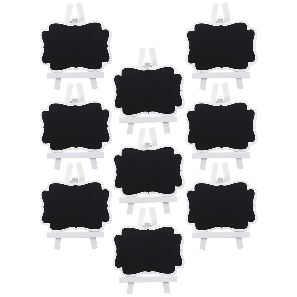 9 قطعة سبورة خشبية سبورة صغيرة لوحات رسائل إبداعية قابلة للمسح للمنزل حفل زفاف مكتب الديكور مذكرة العرض #6