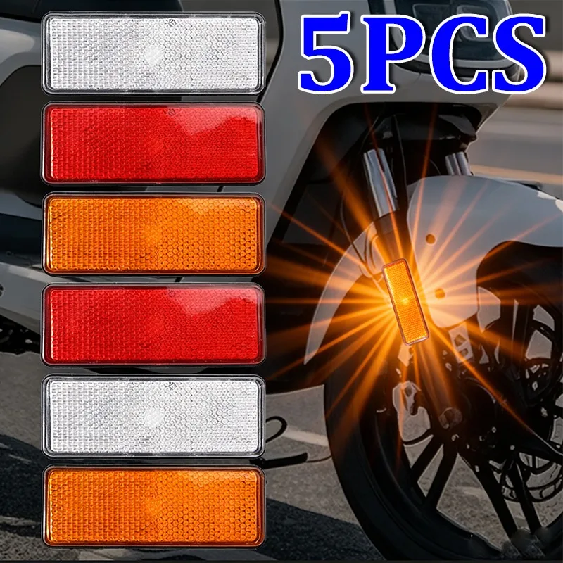 

1/2/5PCS Car Night Reflective Warning Plate Sticker Safety Warning Plate Reflector Sign Auto Truck Motorcycle Decal Accessories