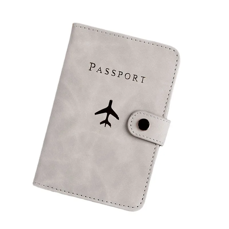 Porte-passeport en cuir pour femmes et hommes, étui de voyage étanche, portefeuille pour cartes de crédit, livre de passeport mignon