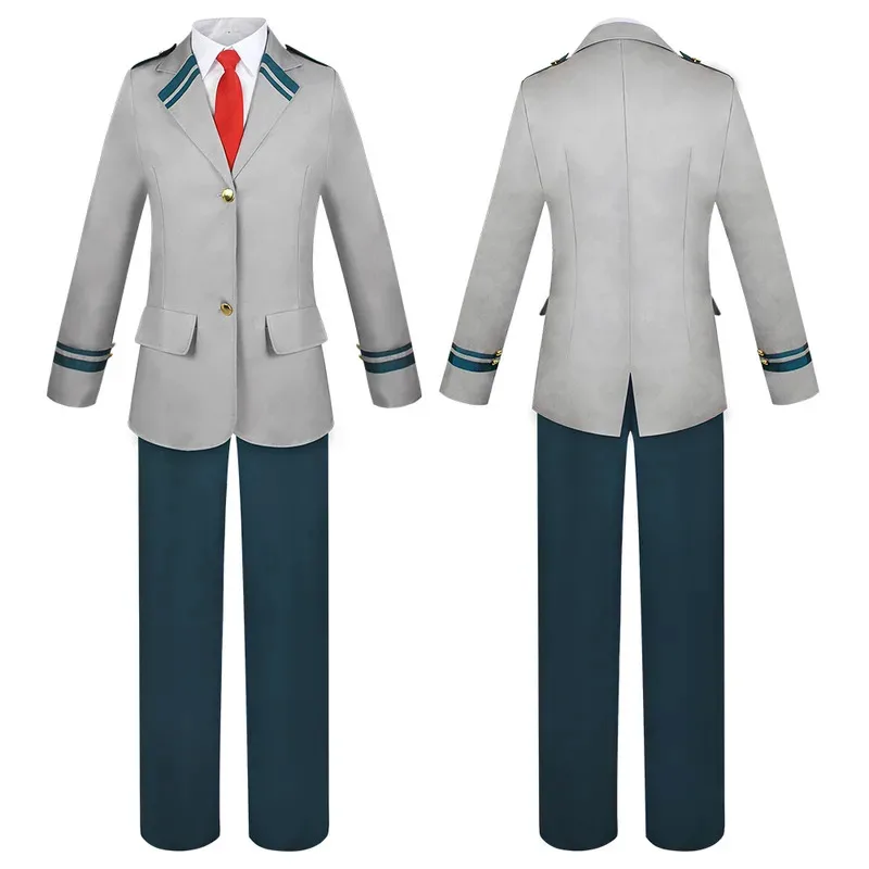 My Hero Academia Anime Midoriya Izuku Cosplay Costume Todoroki Shoto School Uniform Set Wig Unisex Suit hw;3'f,6;t.8'