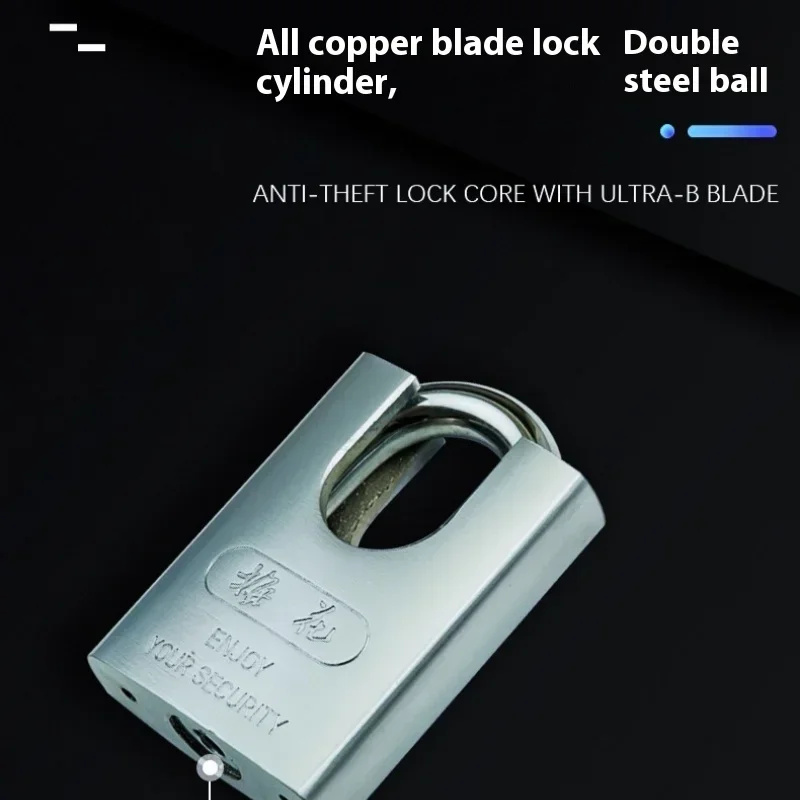 40/50MM Bike Lock Anti Theft Half Covered Iron Copper Blade Trailer Plum Blossom Akara Beam Door Anti-rust Padlock Full Core