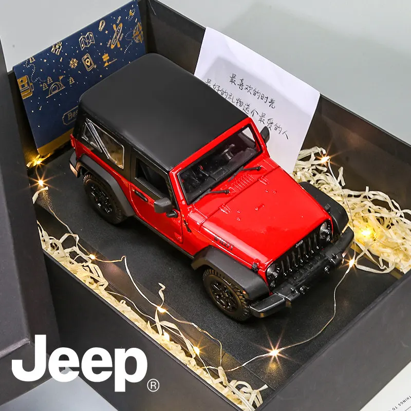 

Genuine Maisto Cars Toys For Collector [Valentine's Day Gift] Jeep Wrangler Alloy Car Genuine Car Model Ornament Birthday Gift F