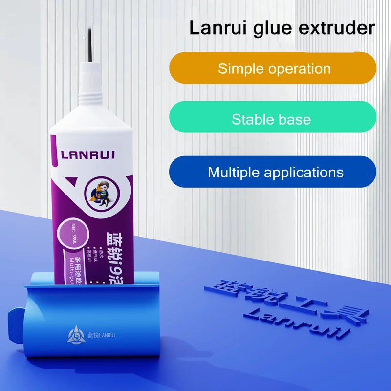 Lanrui n95 espremedor de cola de metal, pasta de solda, intensificador de economia para exibição de celular, extrusora de extrusão de colagem de quadro intermediário