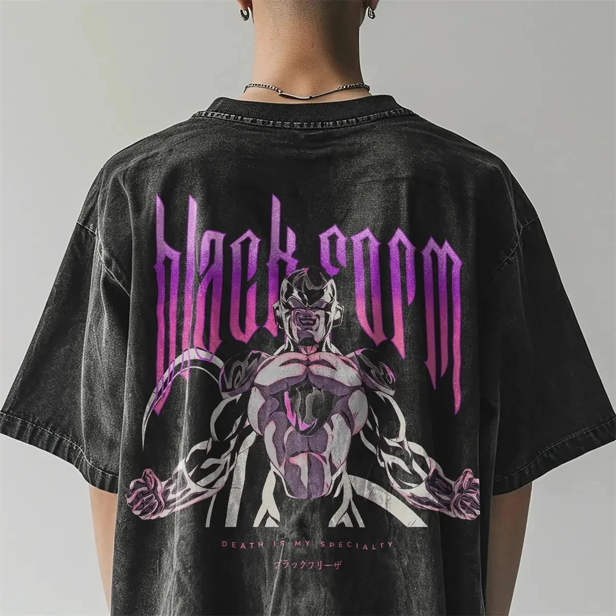 

Bandai Y2k Men Shirts Clothing Top Men Anime Cotton Retro Washed T-shirt Vintage Washed T-Shirt - Dragon Ball