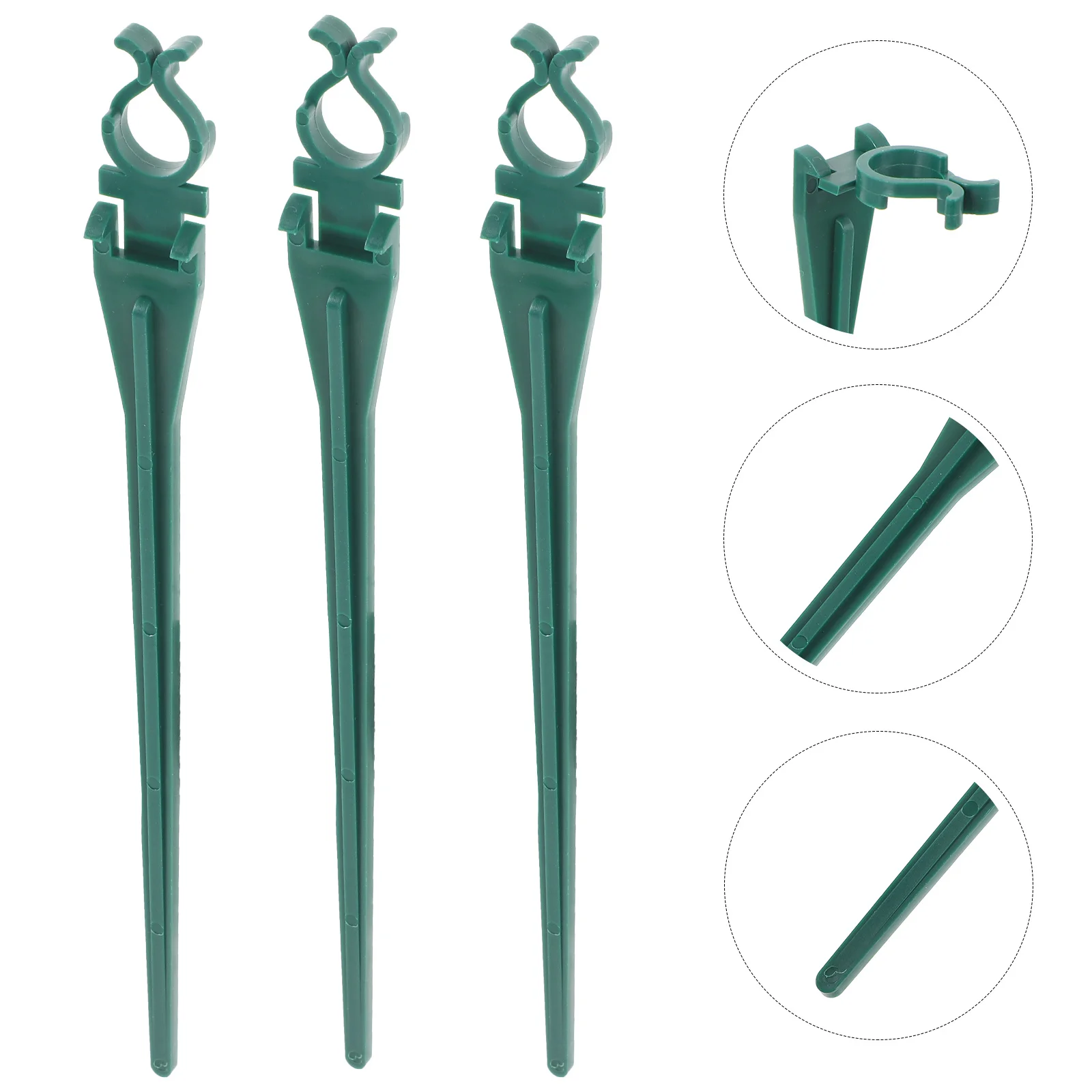 

30pcs Christmas Light Stakes Plastic Garden Lamp Spikes Durable Outdoor Lawn Decor For Holiday Pathway Landscape Lighting